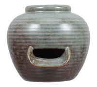 GANAZONO Fontaine Cascade Pot Céramique Circulante avec Ouverture pour Plantes Hydroponiques Décor Zen Intérieur Extérieur pour Aquarium Jardin et Bassin Poisson
