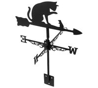 GANAZONO Girouette en Acier Inoxydable Jardin Girouette Chat Souris en Forme De Pieu Ornement Indicateur De Direction du Vent Outil pour Cour Patio Pelouse