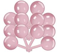 GANAZONO Lot de 12 Boîtes de Rangement pour Bonbons en Plastique Rose, Forme Sucette Adorable, Multi-fonctionnelles et Confortables pour Fêtes D'anniversaire