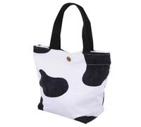 GANAZONO Porte-bento en Toile Blanc, Paquet à Déjeuner Portable Poignée | Style Mode en Velours Côtelé, Motifs Imprimés Distinctifs, Usage Personnel ou Fête, Facile à Transporter