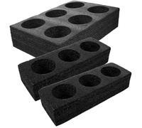 GANAZONO Porte-Gobelet En Mousse 3pcs 8 Plateau Porte-Gobelets Porte-Boissons Plateaux À Emporter Porte-Café Outil D'emballage De Boissons Pour Camping Restaurant Réfrigérateur Décor À La