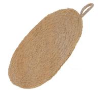 GANAZONO Tapis de Vapeur Rond en Éponge Loofah Beige, Doublure Pliable pour Cuisson Uniforme Panier Vapeur Bambou, pour Légumes et Dim Sum