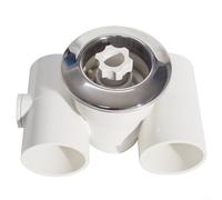 GANCEI Buse d'hydromassage SP1434 Connecteur d'entrée et de sortie pour piscine pour source chaude en acier inoxydable et ABS