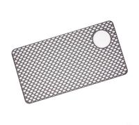 GANCEI Tapis d'évier en silicone, protecteur antidérapant pour fond de cuisine, grille d'évacuation résistante à la chaleur avec pieds anti-bruit, passe au lave-vaisselle, gris, pour laver la