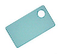GANCEI Tapis d'évier en silicone, protecteur antidérapant pour fond de cuisine, grille d'évacuation résistante à la chaleur avec pieds anti-bruit, passe au lave-vaisselle, gris, pour laver la