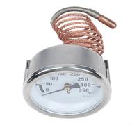 GANCEI Thermomètre capillaire à haute température pour grille-pain à pizza électrique, chauffage, chaudière et réfrigérateur avec sonde métallique de 1 m à 350 °C