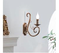 Ganeed Appliques Murales Intérieur Rétro Métal Vintage E14 Bronze 1 Lumière