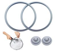 Gansdnek 2 Pièces Joints D'étanchéité de Rechange pour WMF, 22cm Joint en Silicone pour Autocuiseur avec Joint de Signal de Cuisson pour WMF 6068559990 6068559997, pour Autocuiseur 3l/4,5l/6,5l/8,5l