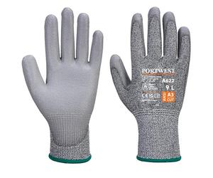 Gant anti-coupure A622 paume PU MR Gris T.S Portwest
