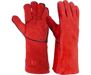 Gant cuir de bovin pour soudure - Taille unique 10 - L.35 cm Une Paire Résistante À La Chaleur Soudeurs en Cuir Gants De Protection