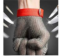 Gant de boucher en maille métallique en acier inoxydable résistant aux coupures, ambidextre, protection de niveau 5 haute performance