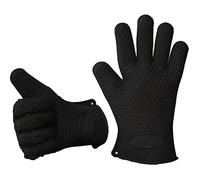 Gant de cuisine anti-chaleur finition lisse couleur noir cuisine barbecue four