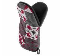 Gant de Cuisine Pince Credence 24cm Gris & Rouge
