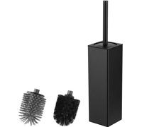 Gant de nettoyage en silicone à deux têtes, noir, carré, pour le nettoyage de la salle de bains