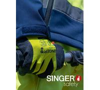 Gant de protection latex Support polyester- SINGER - NYM15HVG T10
