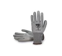 Gant de protection TB Coupe 401G2 DYN | Gant de travail enduit de polyuréthane gris sur paume, support HPPE gris et fibre de verre élastique, respirant et résistant - Taille 10