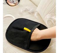 Gant de retrait manuel des poils d'animaux - Rouleau adhésif et brosse double face, convient pour les chats, les chiens, les meubles, les vêtements - Adsorption électrostatique, matériau plastique dur