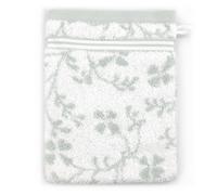 Gant de toilette 16x21 cm VINTAGE FLORAL Vert Gris 550 g/m2