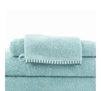 Gant de toilette éponge bouclette 16x22 cm FJORD coton bleu glacier