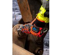 Gant en néoprène imperméable pour le bâtiment, taille L, orange/bleu