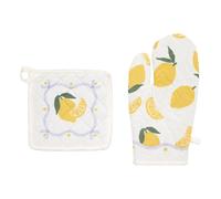 Gant & Manique de Cuisine Fruity 32cm Blanc