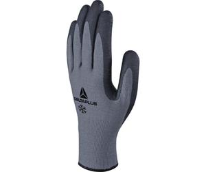 GANT TRICOT DELTA PLUS POLYESTER/ACRYLIQUE - PAUME ENDUITE MOUSSE NITRILE + PICOTS GRIS NOIR - VE728NO0 T7