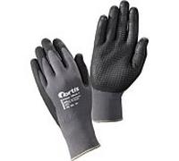 Gant tricoté FORTIS 4317784794046 PU/nylon, gris, taille 7