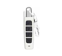 Gantch Télécommande universelle pour maison intelligente - 4 boutons - Clonage sans fil - 433 MHz - Pour voiture, porte de garage, portail, puits de toit - 1 kit - Verrouillage (Blanc-Noir)