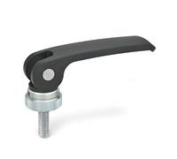 Ganter la norme Éléments - Ponceuse excentrique Tendeur avec vis, 1 pièce, noir, GN 927-82 de M8-60 A - B