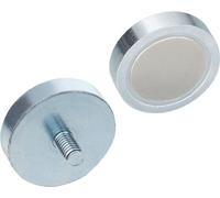 Ganter Norm Aimant de maintien GN 50.3 d1 63 - 3 mm - 50.3-HF-63-M6