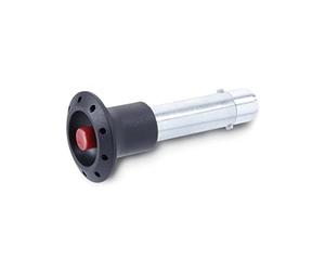 Ganter Norme Éléments | Boulon connecteur avec sécurité Axial (Cliquet) | Boulons - Acier - Acier galvanisé diamètre : 16 mm bleu passivé, noir, GN 114.2-16-80