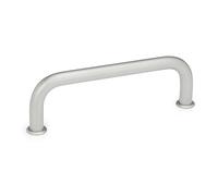 Ganter Norme Éléments | en acier inoxydable Anse Poignées - GN 425 | Diamètre : 12 mm - En Acier Inoxydable - Sablé Mat - 1 pièce, argent, GN 425-NI-12-200-GS