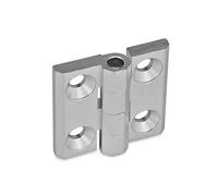 Ganter Norme Éléments GN 237 de Al 50 - El - Charnières de 50 a, 1 pièce, couleurs, anodisé, naturel