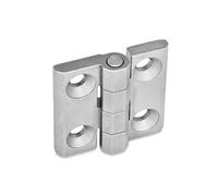 Ganter Norme Éléments GN 237-GS - Charnières, 1 pièce, Ni-Cd A 40-40, acier inoxydable, mat gestrahlt