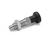 Ganter Norme Éléments GN 717-4 - M8 x 1 - Lot de 2 ni RAST Boulons en acier inoxydable, argent, BK