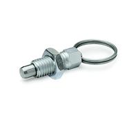 Ganter Norme Éléments GN 717-5-Boulon M10 x ST - de 1 AK Arrêt, argenté, lot de 2
