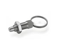 Ganter Norme Éléments GN 717 - de 6 M12 x 1, 5 AK de Ni - RAST Boulons en acier inoxydable, argent, 2 Pièces