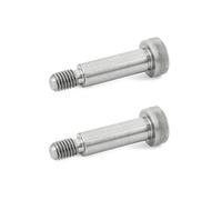 Ganter Norme Éléments | Pass Vis avec ceinture - ISO 7379 | acier inoxydable, argent, ISO 7379-6-M5-10-NI