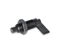 Ganter Norme Éléments | Verrou RAST - GN 612-5 | Boulons Diamètre : 5 mm - 1 pièce, noir, GN 612-5-M10X1-AK
