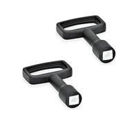 Ganter Norme Éléments | verrouillage par ouille - GN 115 - betätigung avec carré SW8 - Lot de 2, noir, GN 119.2-86-VK8-SW