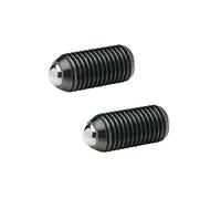 Ganter Normelemente 3-M20-K GN 615.3-M16-KS-PFB Ressort de pression avec verrouillage fileté, noir, Gewinde d1: M20, lot de 2