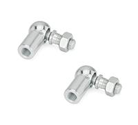 Ganter Normelemente 71802-13-M8-CS Lot de 2 joints d'angle DIN 71802, argent, filetage de raccordement d2: M8