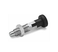 Ganter Normelemente | Boulons de verrouillage en acier inoxydable - GN 717-3-M6x0,75-CK-NI | Diamètre du boulon 3 mm | Acier inoxydable | 2 pièces