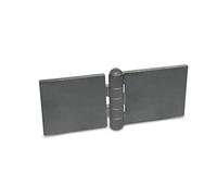 Ganter Normelemente | Charnière à souder - GN 1366-ST-160-60-A-BL | Profil en acier | L x L : 160 x 60 mm