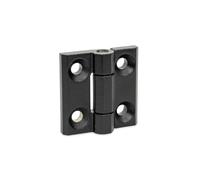 Ganter Normelemente | Charnière pour charges lourdes en acier inoxydable NI | avec résistance accrue | 50 x 50 mm | GN 237.3-NI-50-50-A-SW