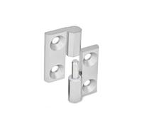Ganter Normelemente | Charnières amovibles | Acier inoxydable | GN 337-NI-50-50-A-1-GS | 50 x 50 mm | Butée à droite
