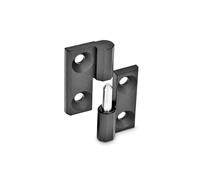 Ganter Normelemente | Charnières amovibles | Zinc moulé sous pression | GN 337-ZD-50-50-A-1-SW | 50 x 50 mm | Butée à droite
