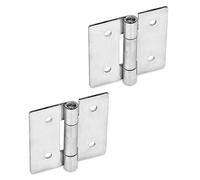 Ganter Normelemente | Charnières en tôle d'acier inoxydable - GN 136-NI-40-40-B | Acier inoxydable | Tige en acier inoxydable | 2 pièces