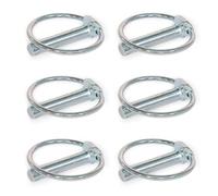 Ganter Normelemente | Fiches pliantes / goupilles pliantes | 6 pièces | Acier | Largeur du connecteur: 9mm; Longueur du connecteur: 42mm | GN 1023-ST-9-42-A