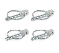 Ganter Normelemente | GN 1023-ST-10-45-B Lot de 4 goupilles pliantes avec trou pour sécurité anti-perte | Acier | Largeur de la fiche : 10 mm ; Longueur de la fiche : 45 mm | GN 1023-ST-10-45-B